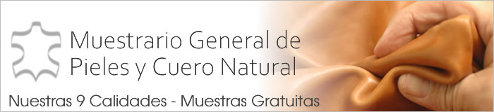 Muestrario de pieles y cuero