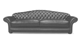 SOFÁ CHESTER Y CHESTERFIELD ORIGINAL LONDRES EN PIEL VACA NATURAL BICOLOR