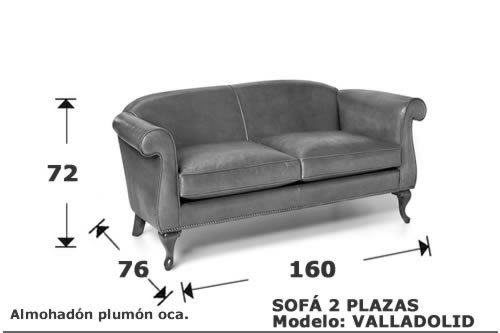 (162) Sofa 2 Plazas 160 cm
