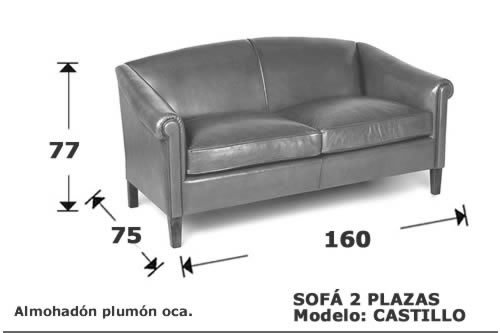 (163) Sofa 2 plazas 160 cm