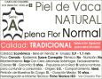 Piel Vaca Natural Tradicional Normal-A