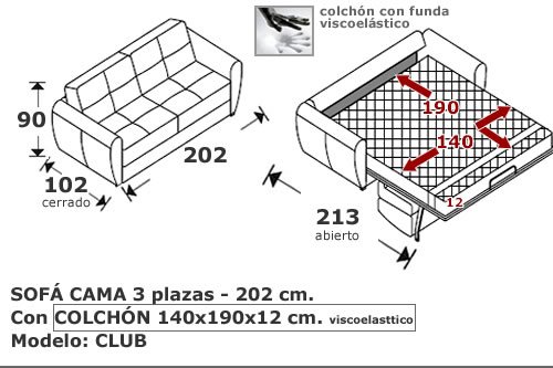 (177) Sofa Cama 202cm