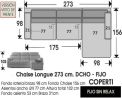(302) ChaiseLongue 273 cm. DCHO - FIJA