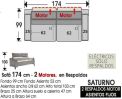 (307) Sofá 174cm 2 Motores Respaldos