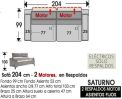 (307) Sofá  204cm 2 Motores Respaldos