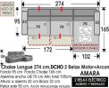 (321) Chaise Longue 274cm. DCHO-RELAX+Arcón