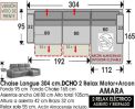 (321) ChaiseLongue 304cm DCHO-RELAX+Arcon