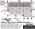 (322) ChaiseLongue 248cm DCHO-Relax Motor