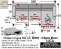 (325) ChaiseLongue 260cm DCHO-Relax 2motores