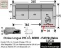 (325) ChaiseLongue 260cm DCHO-Fijo+Arcón