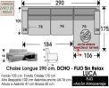 (325) ChaiseLongue 290cm DCHO-Fijo+Arcón