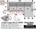 (326) ChaiseLongue 250cm. DCHO-Relax 2Motores