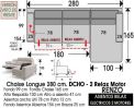 (326) ChaiseLongue 280cm. DCHO-Relax 2Motores