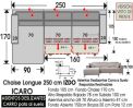 (336) ChaiseLongue 250cm IZDO-Desliz. Carro