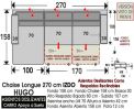 (339) ChaiseLongue 270cm-IZDO-Relax-Desliz-Carro