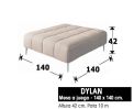 (341) Puff Mesa Centro 140x140cm