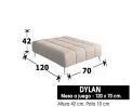 (341) Puff Mesa Centro 120x70cm