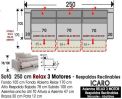 (342) Sofá 250 cm. RELAX 3motores.