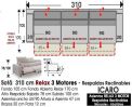 (342) Sofá 310 cm. RELAX 3motores.