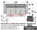 (343) Sofá 220 cm. RELAX 2 motores