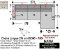 (344) ChaiseLongue 276cm DCHO-FIJA