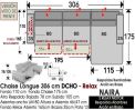 (344) ChaiseLongue 306cm DCHO-RELAX 2motor