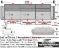 (347) Sofá 320cm. 3Plazas-RELAX-3Motores