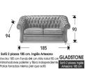 (352) Sofá 2 plazas 185 cm. Artesano