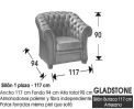 (352) Sillón-Butaca 1Plaza 117 cm. Artesano