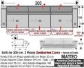 (354) Sofá 300cm. Deslizantes Carro