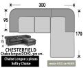 (359) Chester ChaiseLongue 300cm. DCHO