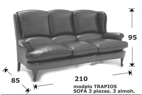 (122) Sofa 3Plazas 210cm