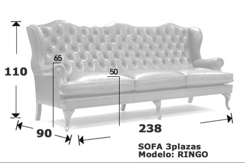 (148) Sofa 3Plazas 238cm