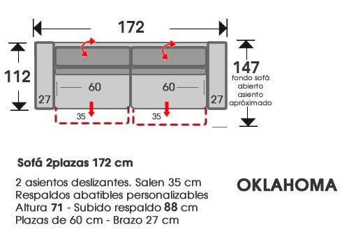 (106) Sofa 2plazas 172 cm