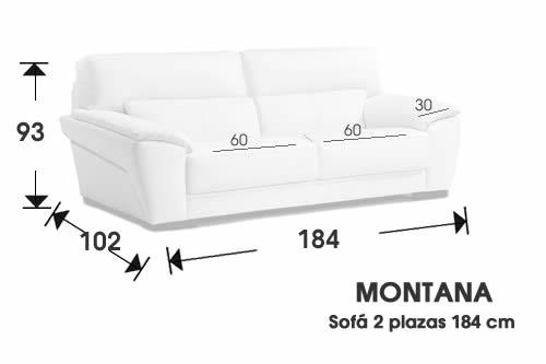 (229) Sofa 2plazas 184cm.