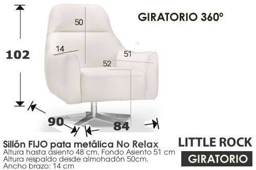 (305) Sillón Giratorio Diseño 84cm.