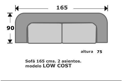(104) Sofa 2Plazas 165cm