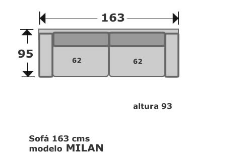(121) Sofa 2Plazas 163cm